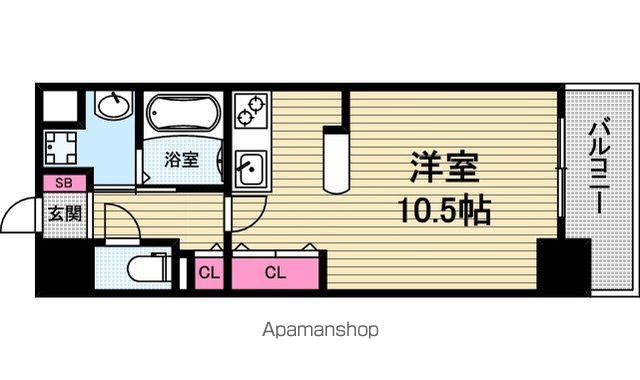 1K Mansion in Chuo-ku, Osaka — photo 2 of 3