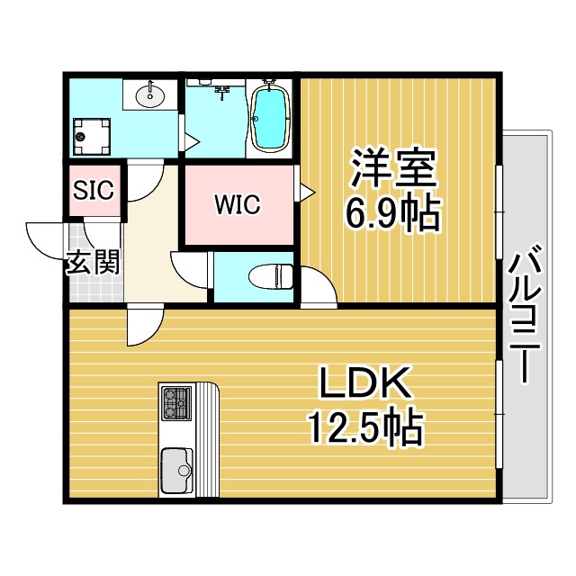 COLN KURAKUEN WESTの間取り写真