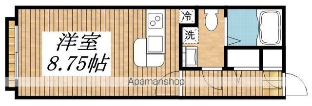 多摩都市モノレール 万願寺駅 徒歩3分 2階建 築21年の間取り写真
