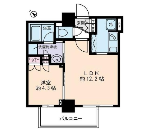 D’クラディア イヴァン初台の間取り写真