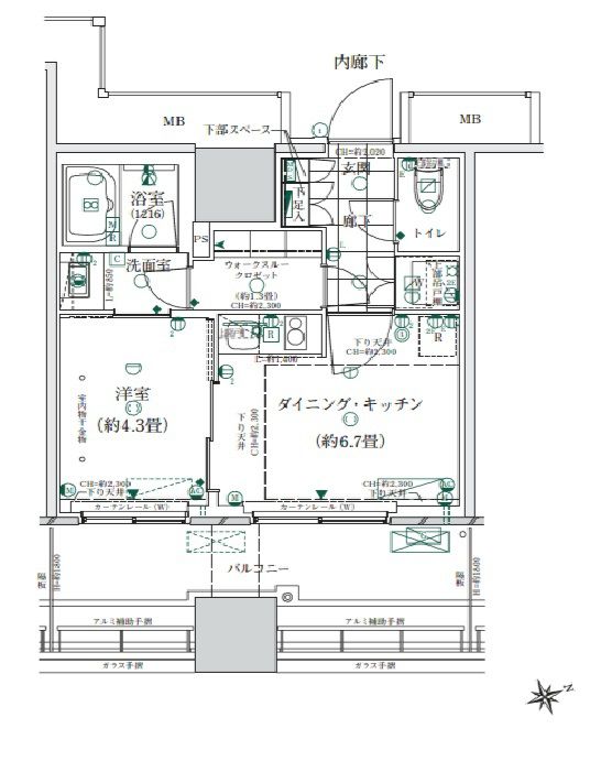 ローレルタワールネ浜松町の間取り写真