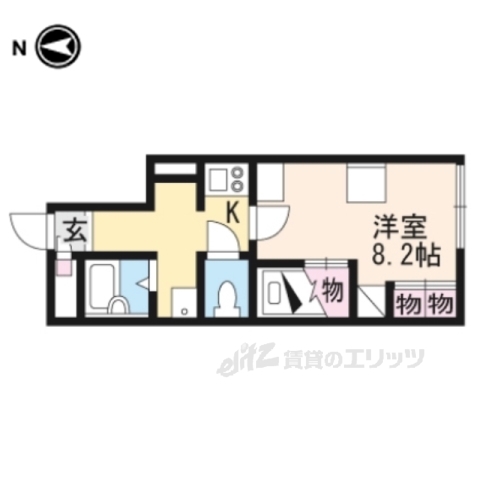 レオパレスWILL南郡山の間取り写真