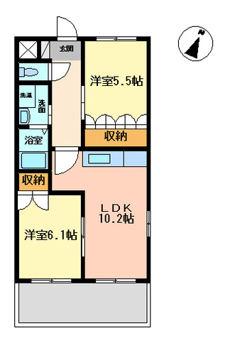 カーサソラーレの間取り