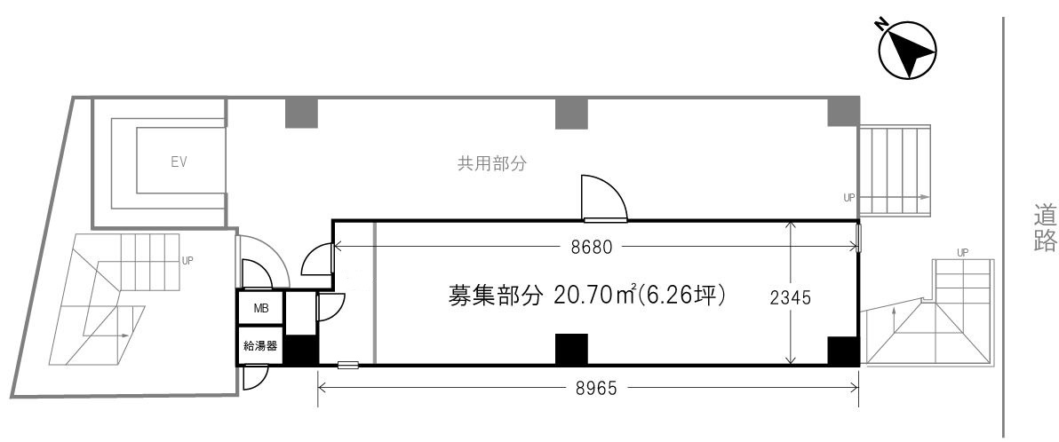 目黒区上目黒のマンションの間取り