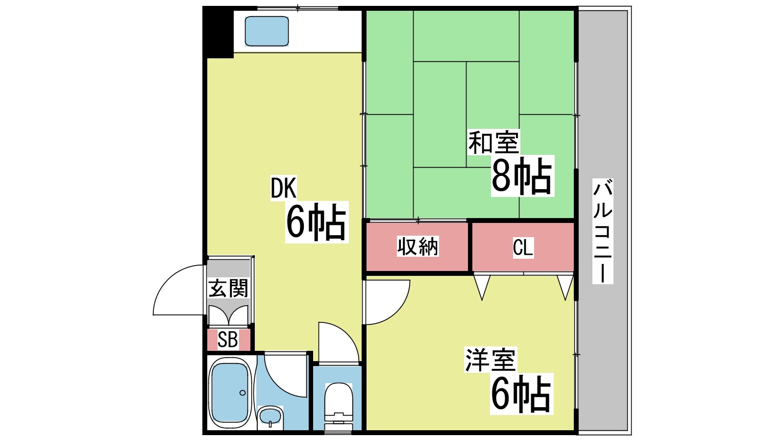 シャトーフランスIIの間取り