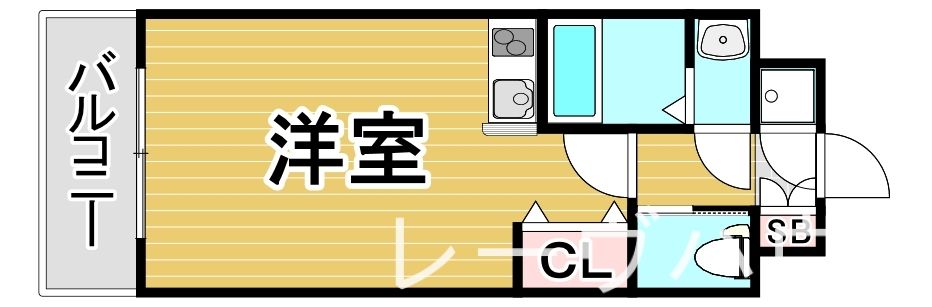 福岡市博多区神屋町のマンションの間取り