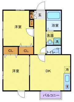 シャイン柏木の間取り