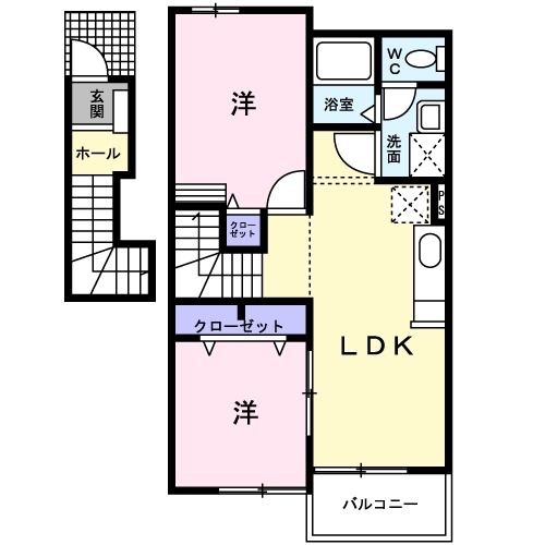 サン・カンナＢの間取り