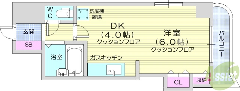 エンドレス三井南5条1の間取り