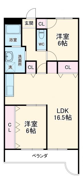 豊田市平和町のマンションの間取り