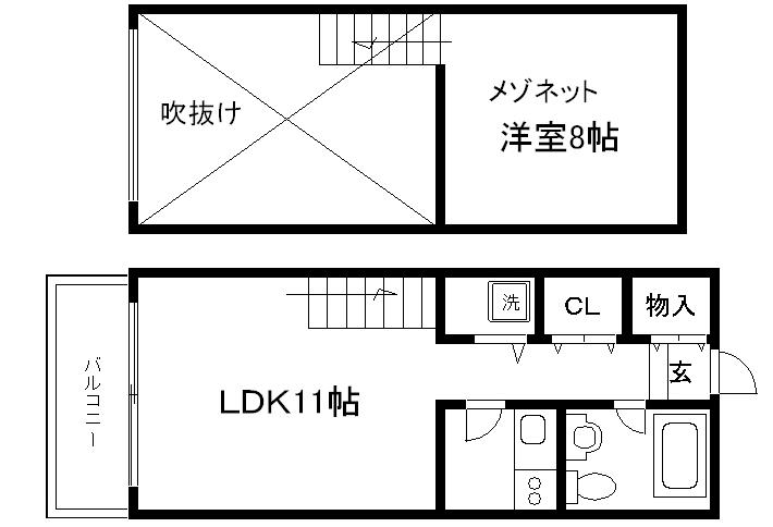 Agora東山の間取り