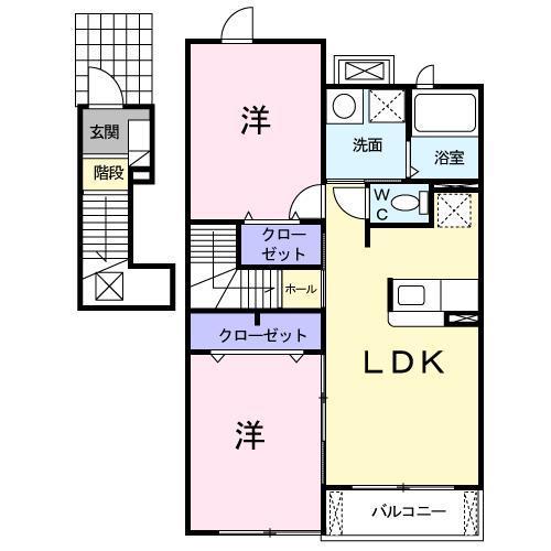 ヴェル　ドミールの間取り