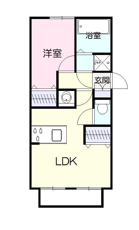 プレジール幸の間取り