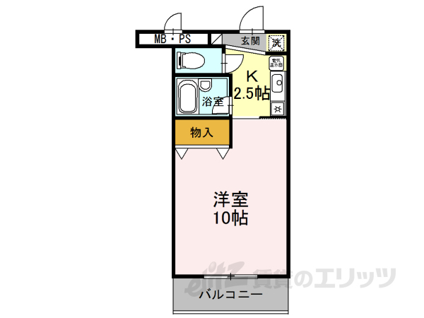 【サンタウン竹鼻　Ｂの間取り】