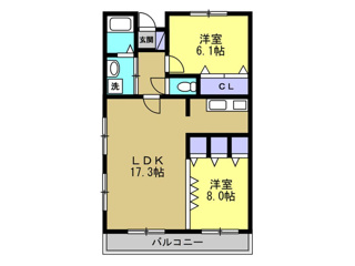 パルク山代の間取り