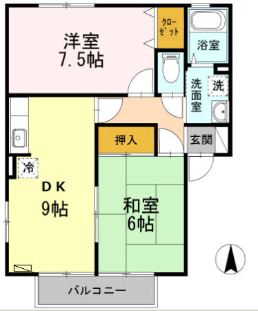 エピナールB棟の間取り