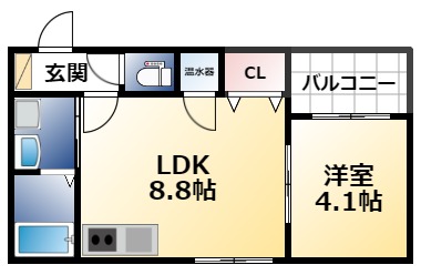 GRANDIR河内花園の間取り