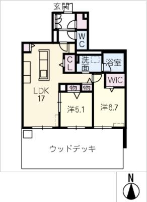 グランジーク　みなとの間取り