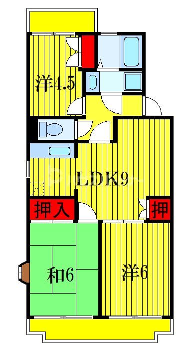 ベイコート幕張本郷の間取り