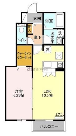 小金井市緑町のアパートの間取り