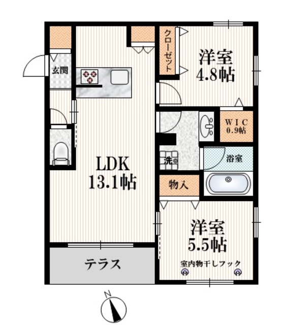 練馬区富士見台のマンションの間取り