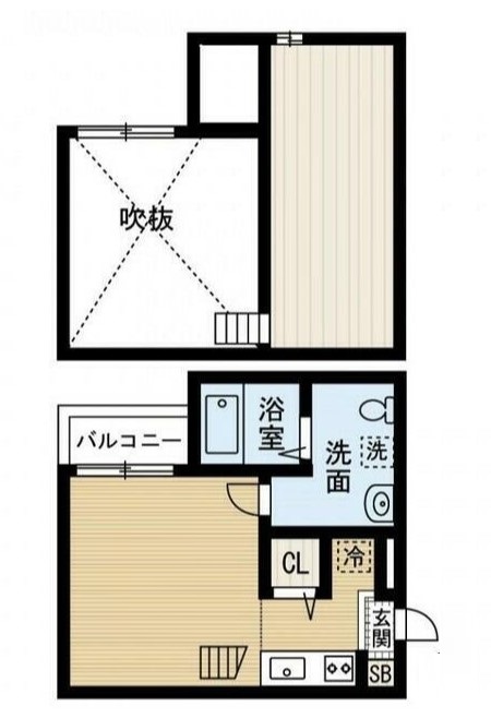 千葉市中央区蘇我のアパートの間取り