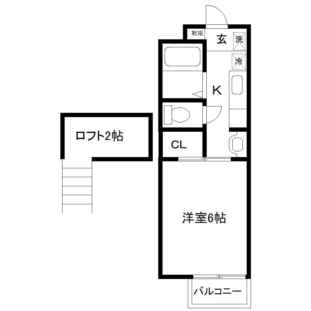 カーサ東照宮Iの間取り