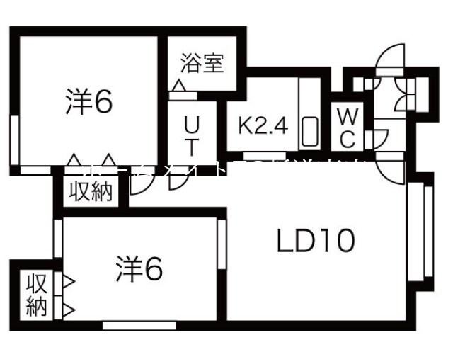 アプローズ2番館の間取り