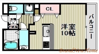 堺市堺区市之町東のマンションの間取り