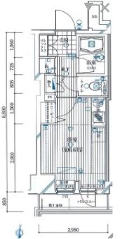 墨田区江東橋のマンションの間取り