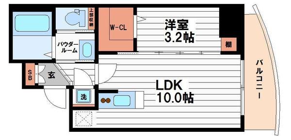 セレニテ堺筋本町プリエの間取り