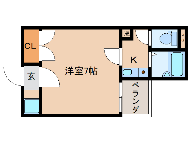 【奈良市林小路町のマンションの間取り】