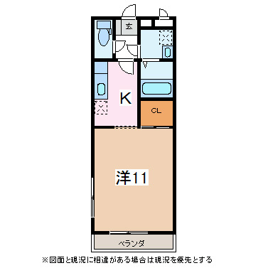 松本市村井町西のマンションの間取り