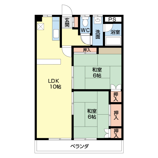 サンワハイツの間取り