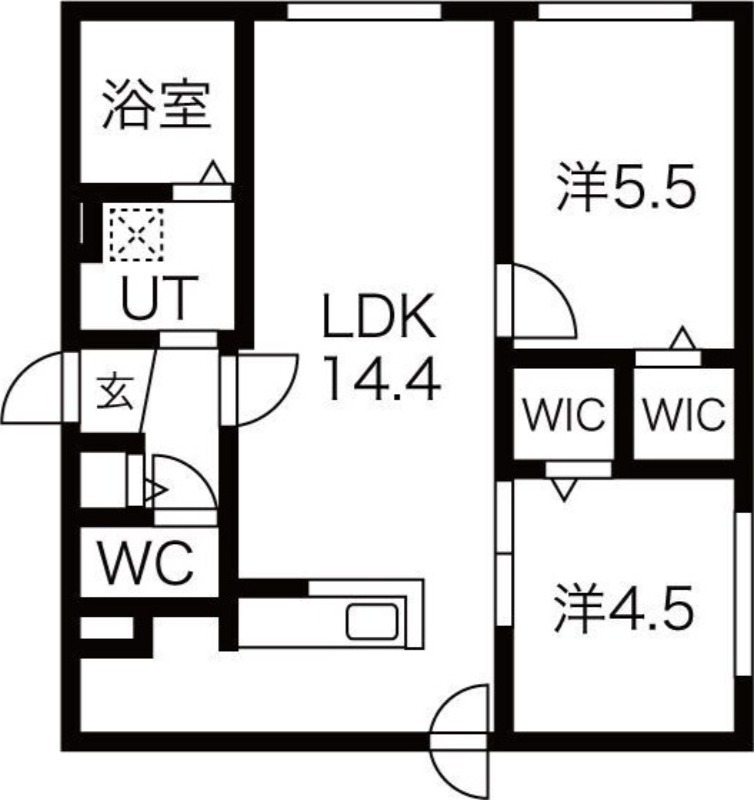 patio豊平公園の間取り