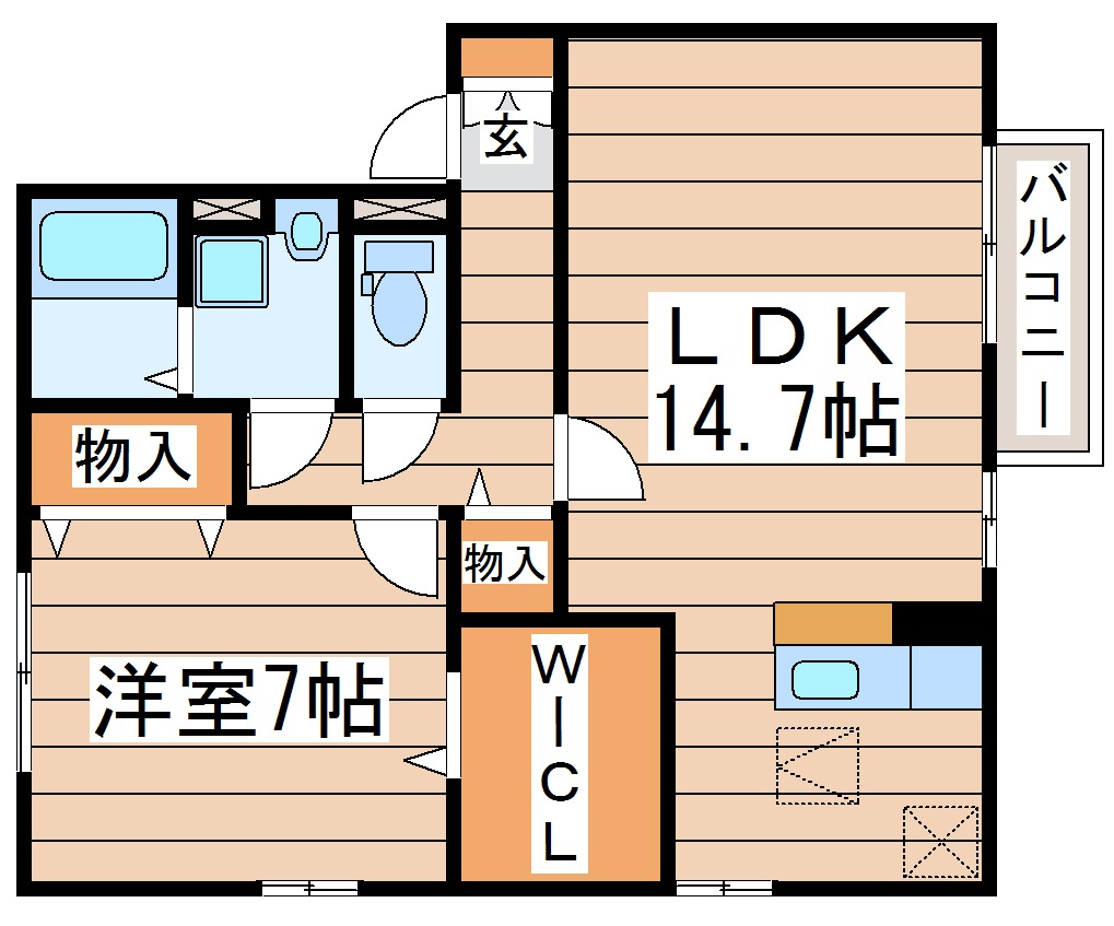 PYXIS　Dの間取り