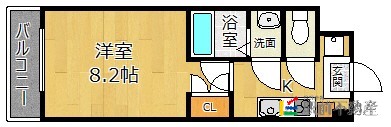 福岡市西区横浜のマンションの間取り