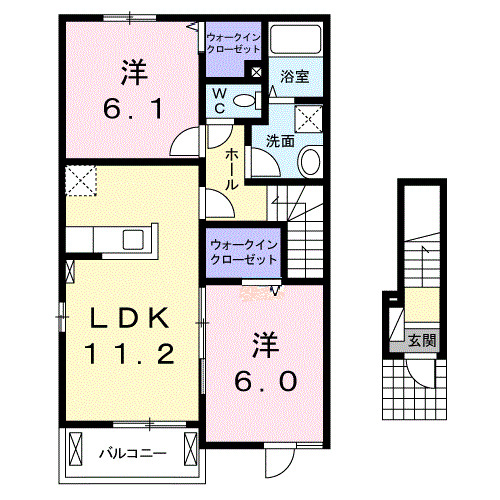 アニメート・Ａの間取り