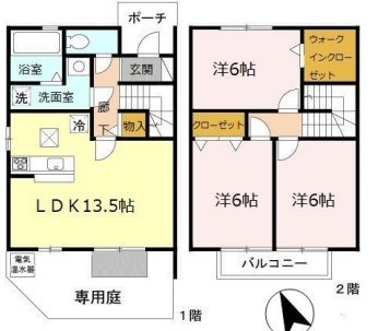 アンジ榮　Ｃ棟の間取り