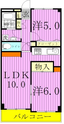 エスポワール松戸元山IIの間取り