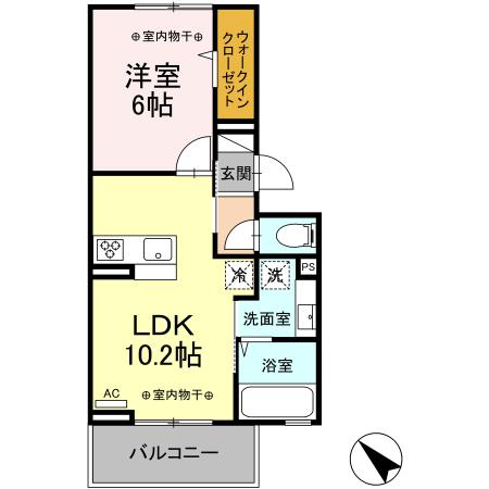 ヒルズ国母の間取り