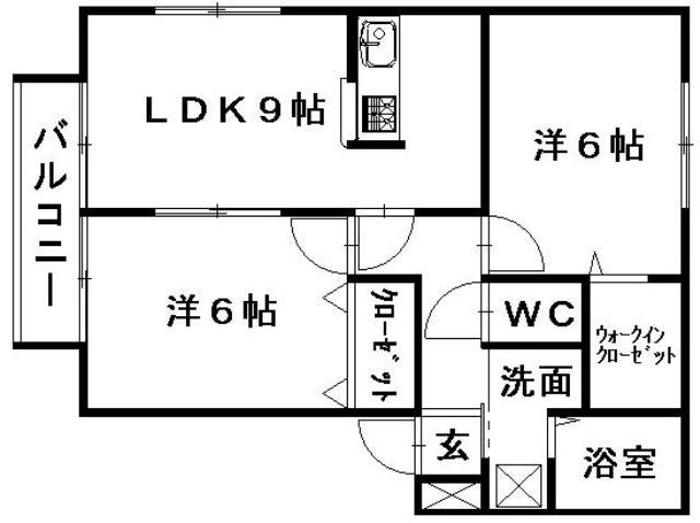 ディアステージAの間取り