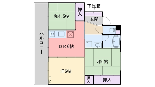 メモリープラザ二丈Iの間取り