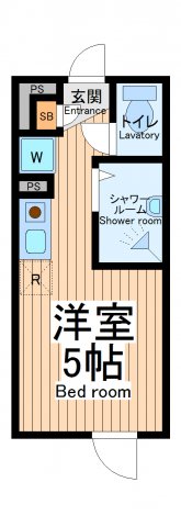 川崎市川崎区小田のアパートの間取り