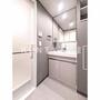 洗面設備　脱衣スペースもあります