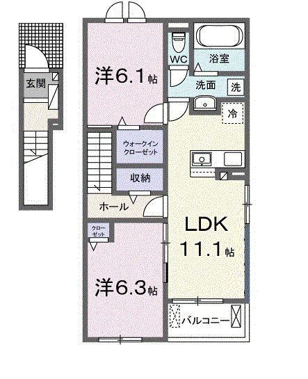 セレーノ　カーサの間取り