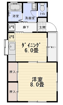 コーポブルームの間取り