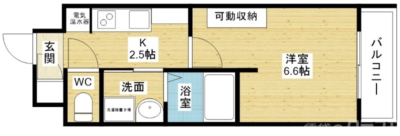 大阪市東淀川区豊里のマンションの間取り