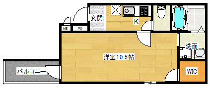 フジパレス都島御幸町III番館の間取り