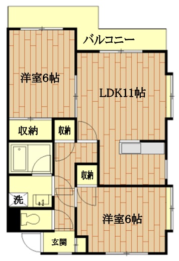 練馬区早宮のマンションの間取り